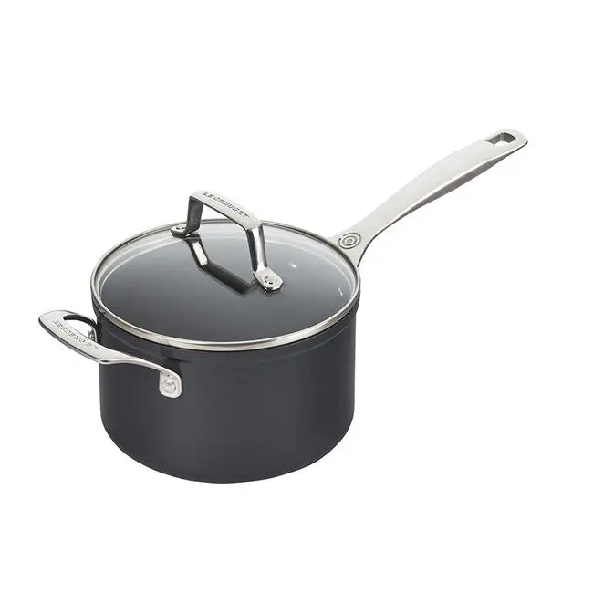 Essential Nonstick Ceramic Saucepan with Glass Lid, [product_price]- Greenhouse Home