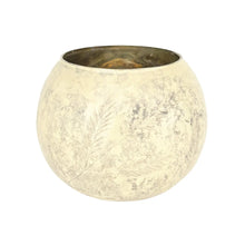 Etched Mercury Glass Tealight/Votive Holder with Design