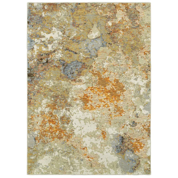 Evolution Rug in Orange - Greenhouse Home