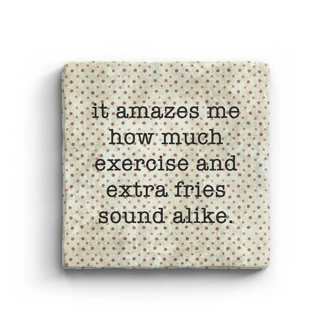 Extra Fries - Marble Coaster, [product_price]- Greenhouse Home