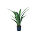 Faux Bird's Nest Fern Plant in Plastic Pot w/ Faux Moss