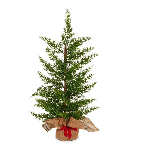 Faux Cedar Tree in Burlap Bag Raz Imports