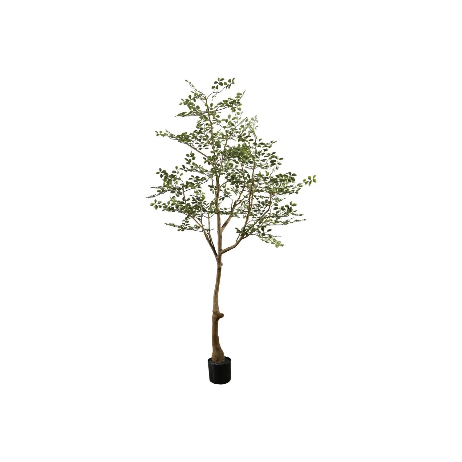 Faux Crepe Myrtle Tree in Plastic Pot with Faux Moss