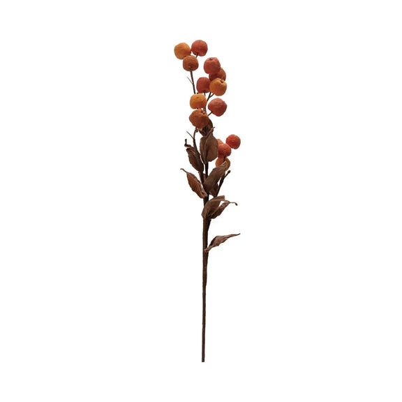 Faux Orange Branch Greenhouse Home