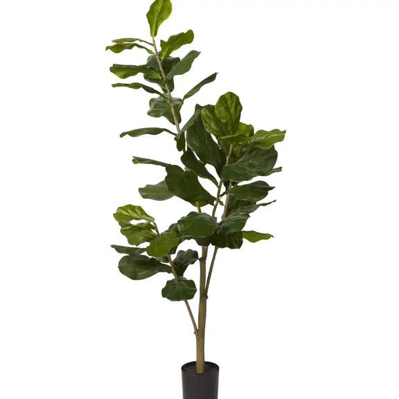 Fiddle Leaf Fig Tree, 5' Replica Plants & Decor