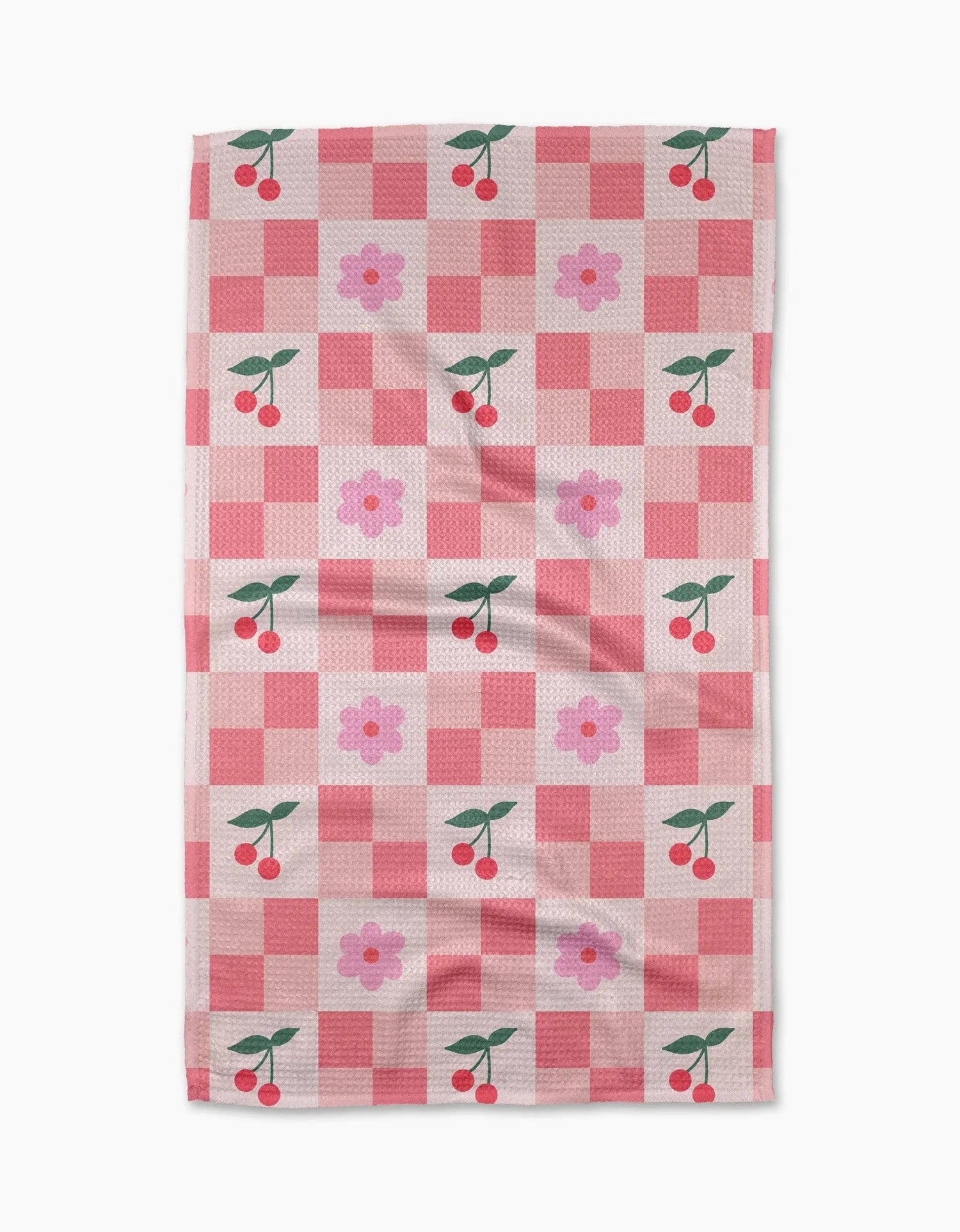 Floral and Cherries Tea Towel, [product_price]- Greenhouse Home