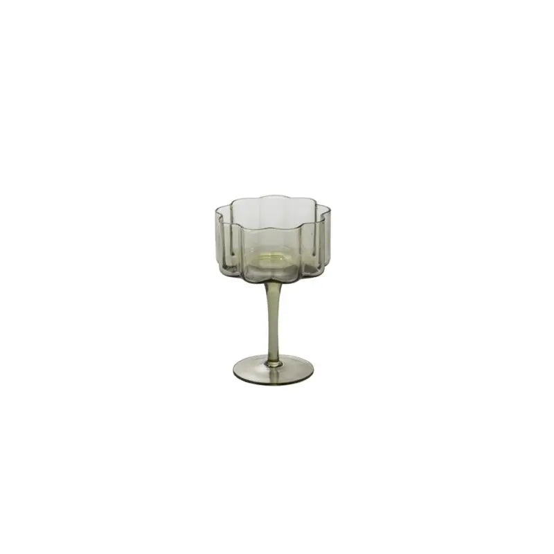 Floret Coupe Glass Accent Decor