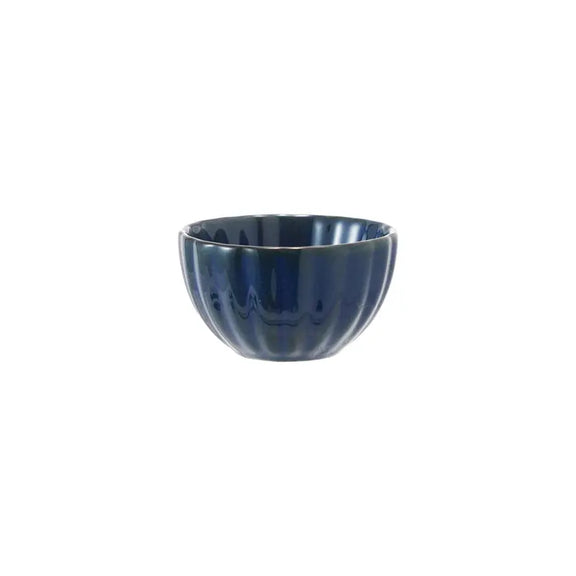 Fluted Bowl Stoneware Bowl with Reactive Glaze Greenhouse Home