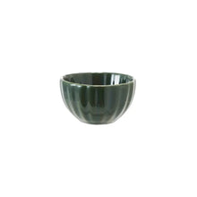 Fluted Bowl Stoneware Bowl with Reactive Glaze Greenhouse Home
