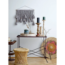 Found Hand Carved Wood Table Leg Pillar Candleholder - Greenhouse Home