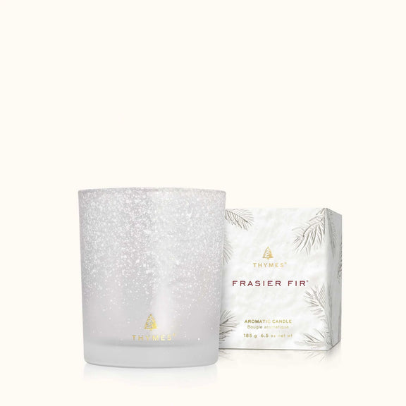 Frasier Fir Flocked 6.5 oz Poured Candle Thymes