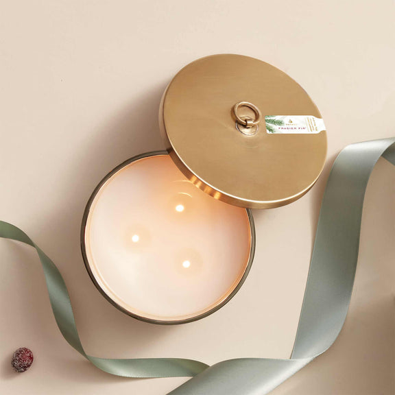 Frasier Fir Frosted Plaid 3-Wick Candle Thymes