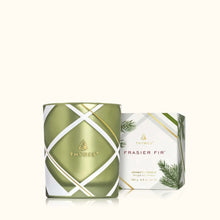 Frasier Fir Frosted Plaid Poured Candle Thymes