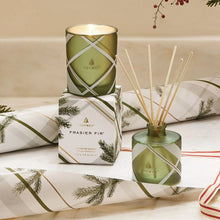 Frasier Fir Frosted Plaid Poured Candle Thymes