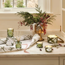 Frasier Fir Frosted Plaid Poured Candle Thymes