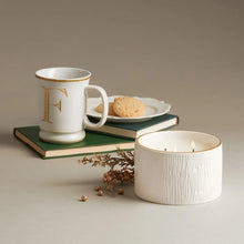 Frasier Fir Gilded Ceramic 3-Wick Poured Candle, [product_price]- Greenhouse Home