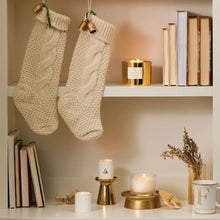 Frasier Fir Gilded Frosted Woodgrain Candle, [product_price]- Greenhouse Home