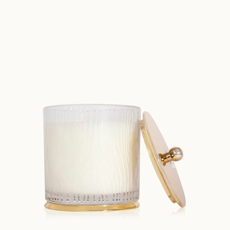 Frasier Fir Large Frosted Wood Grain Candle, [product_price]- Greenhouse Home