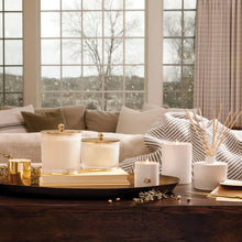 Frasier Fir Large Frosted Wood Grain Candle, [product_price]- Greenhouse Home