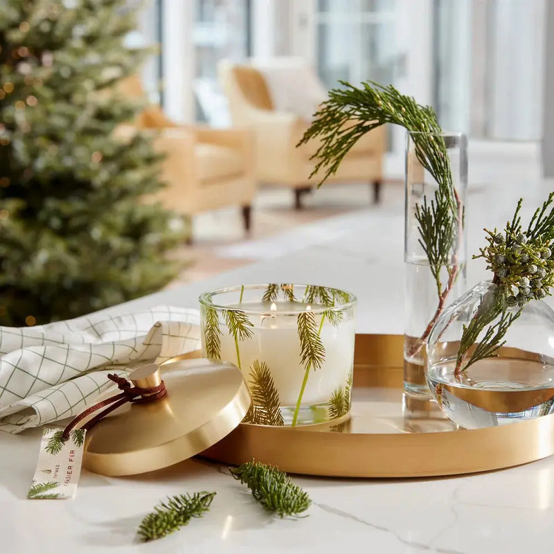 Frasier Fir Pine Needle 3-Wick Candle, [product_price]- Greenhouse Home