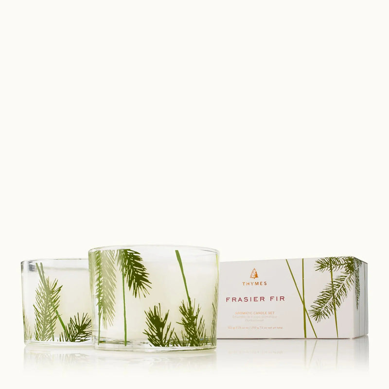 Frasier Fir Pine Needle Candle Set Thymes