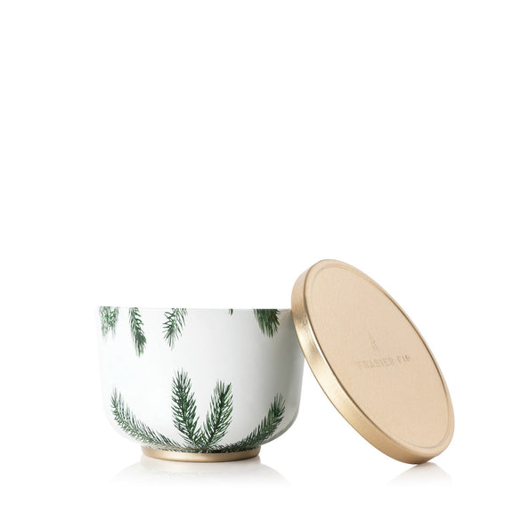 Frasier Fir Heritage Poured Candle Tin with Gold Lid - Greenhouse Home