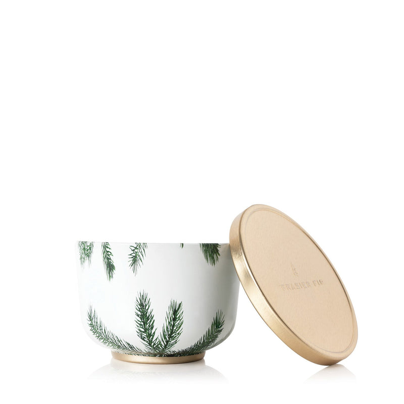 Frasier Fir Heritage Poured Candle Tin with Gold Lid - Greenhouse Home