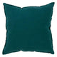 Fringed Design Linen Pillow, Jasper Green Saro Lifestyle