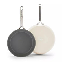 GP5 Open Fry Pan Set, 2pc Green Pan