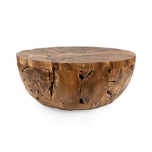 Gadford Teak Wood 40" Round Coffee Table Classic Home