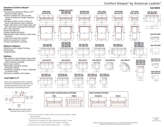 Gaines Sleeper Sofa, [product_price]- Greenhouse Home