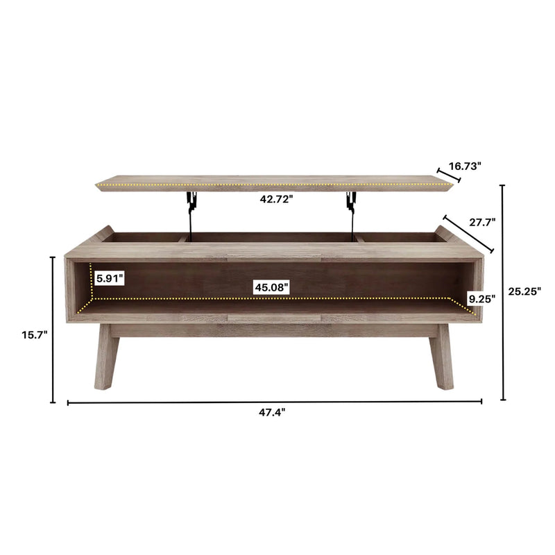 Gia Coffee Table with Lift Top, [product_price]- Greenhouse Home