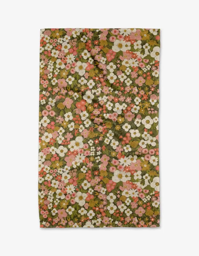 Gilded Garden Tea Towel Geometry