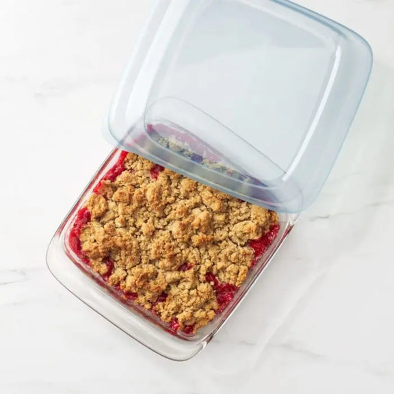 Glass 2Qt Baking Dish w/Lid - Greenhouse Home