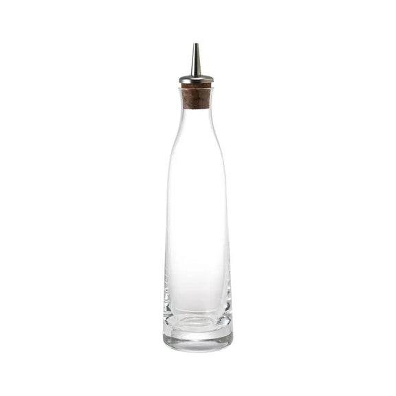 Glass Cruet with Stainless Steel + Cork Spout, 8oz Greenhouse Home