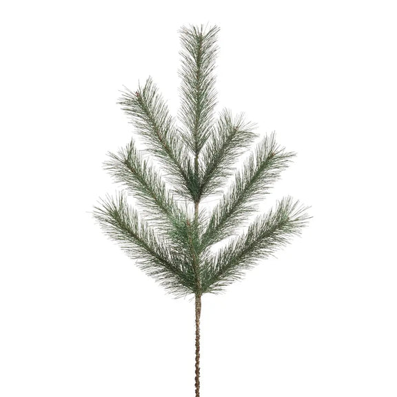 Glitter Long Needle Pine Spray Raz Imports