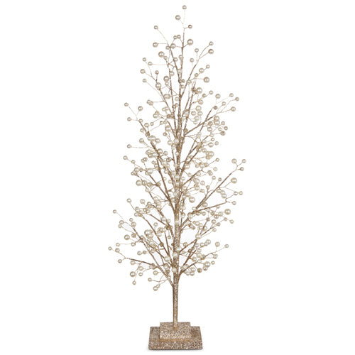 Glittered Tree with Pearls, [product_price]- Greenhouse Home