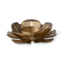 Gold Flower Tealight Holder - Greenhouse Home