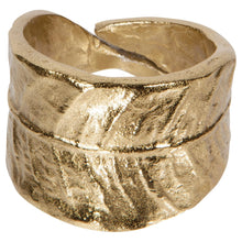 Golden Leaf Napkin Ring NOW Designs