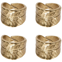 Golden Leaf Napkin Ring NOW Designs