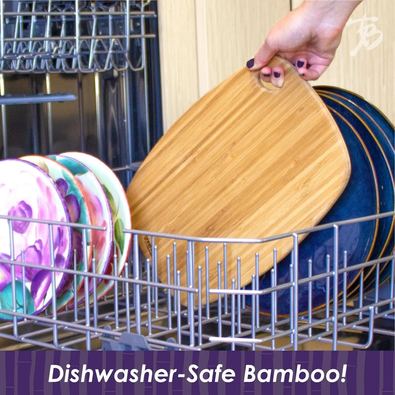 Greenlite™ Jet Series 13-1/2" Dishwasher-Safe Cutting Board Totally Bamboo