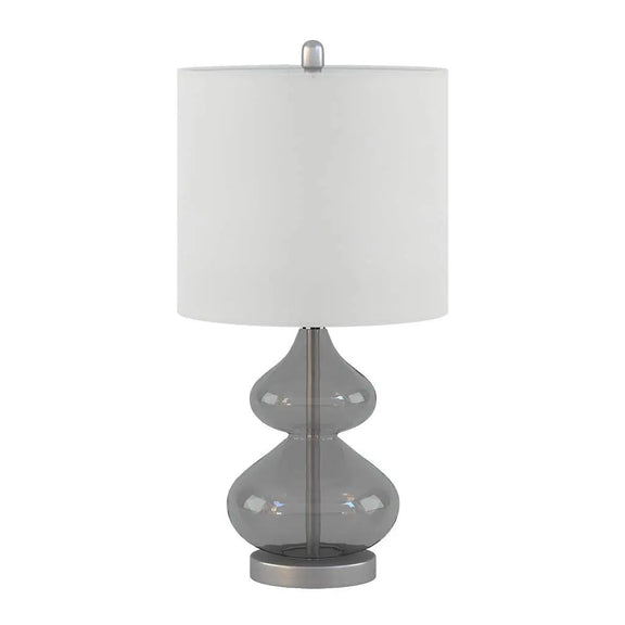 Grey Glass Clear Table Lamp, [product_price]- Greenhouse Home
