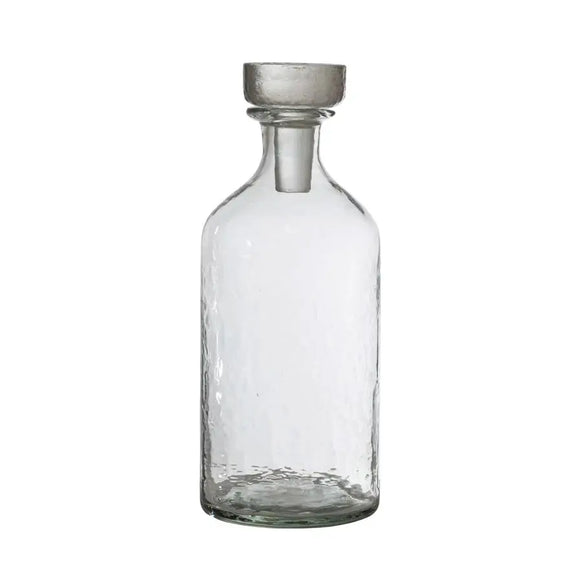 Hammered Glass Decanter Greenhouse Home