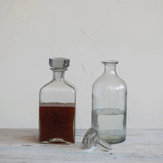 Hammered Glass Decanter, 16oz Greenhouse Home