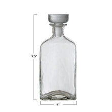Hammered Glass Decanter, 16oz + 20oz Greenhouse Home