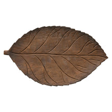 Hand-Carved Mango Wood Leaf Tray - Greenhouse Home
