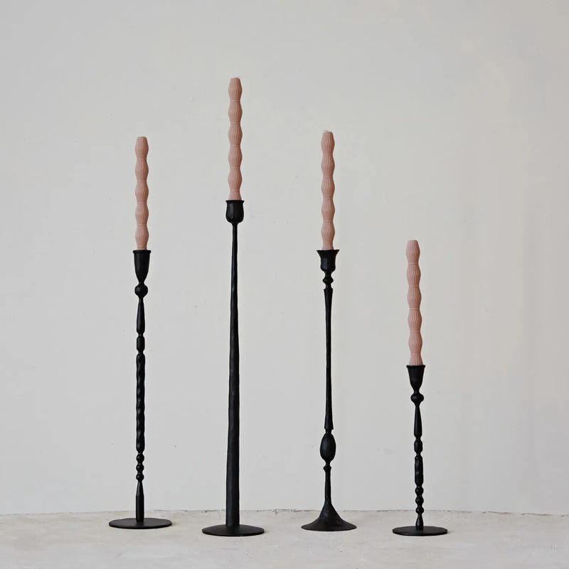 Hand-Forged Cast Iron Taper Holder, 12" Greenhouse Home