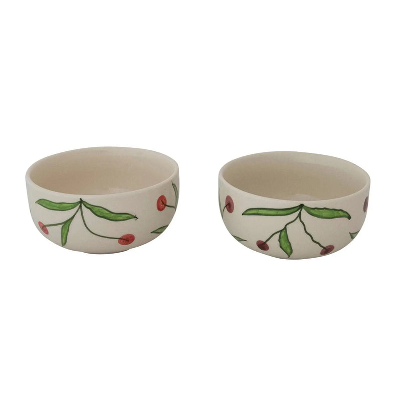 Hand-Painted Cherry Bowl Greenhouse Home