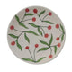 7-1/2" Round Hand-Painted Stoneware Plate with Cherries, 2 Colors (Each One Will Vary)