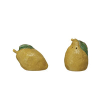 Hand-Painted Lemon Salt & Pepper Shakers, Set of 2 Greenhouse Home